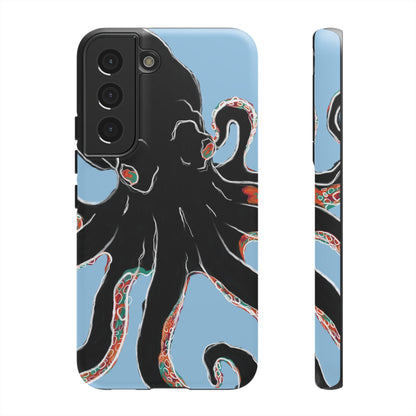 Octopus Tough Phone Case, Sea Creature Design, Ocean Lover Gift, Unique Phone Cover, Underwater Artwork