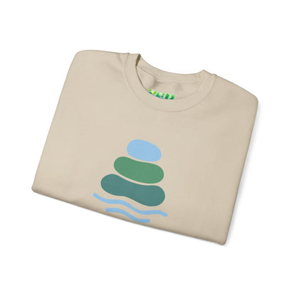 Serene Balance Crewneck Sweatshirt, Cozy Layering Piece, Casual Everyday Wear, Ideal for Relaxation, Gift for Mindfulness Enthusiasts