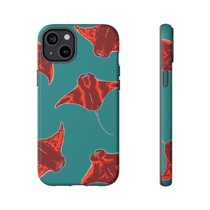 Manta Ray Phone Case, Tropical Phone Cover, Ocean Vibe Accessories, Summer Gift Idea, Marine Animal Merchandise