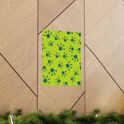 Colorful Frog Splash Vertical Posters, Whimsical Home Decor, Kids Room Art, Nursery Wall Art, Eco-Friendly Prints