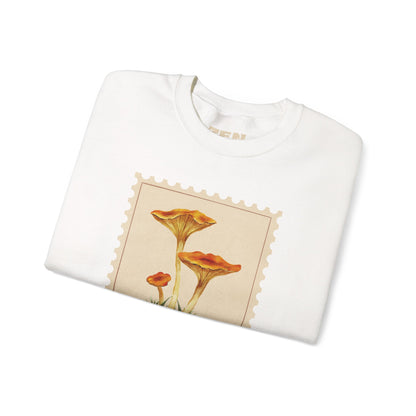Vintage Floral Crewneck Sweatshirt, Cozy Fall Wear, Unisex Gift, Mushroom Art Apparel, Nature Lover Outfit, Comfy Mushroom Crewneck, Vintage Style