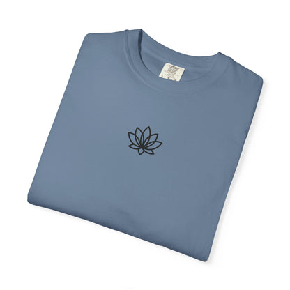 Lotus Bloom Unisex T-shirt, Soft Cotton Tee, Spiritual Gift, Meditation Wear, Casual Daily Outfit, Nature Lover Apparel