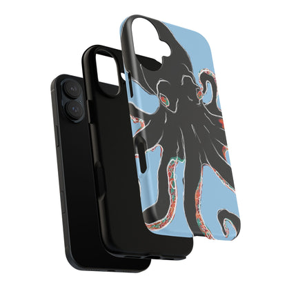 Octopus Tough Phone Case, Sea Creature Design, Ocean Lover Gift, Unique Phone Cover, Underwater Artwork