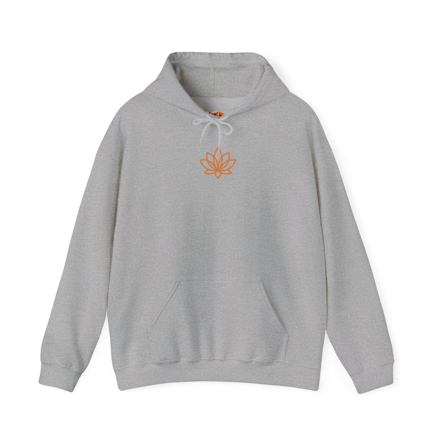 Serene Adventure Hoodie with Lotus Design, Eco-Friendly Sweatshirt for Outdoors, Yoga, Surfing, Beach Days, Mindfulness, Gift for Her, Gift for Him, Kayak Sweatshirt, Outdoor Designs