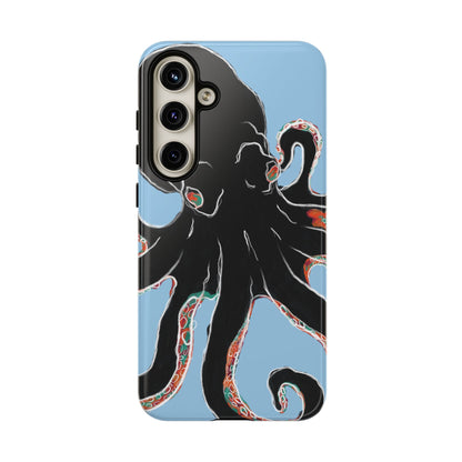 Octopus Tough Phone Case, Sea Creature Design, Ocean Lover Gift, Unique Phone Cover, Underwater Artwork