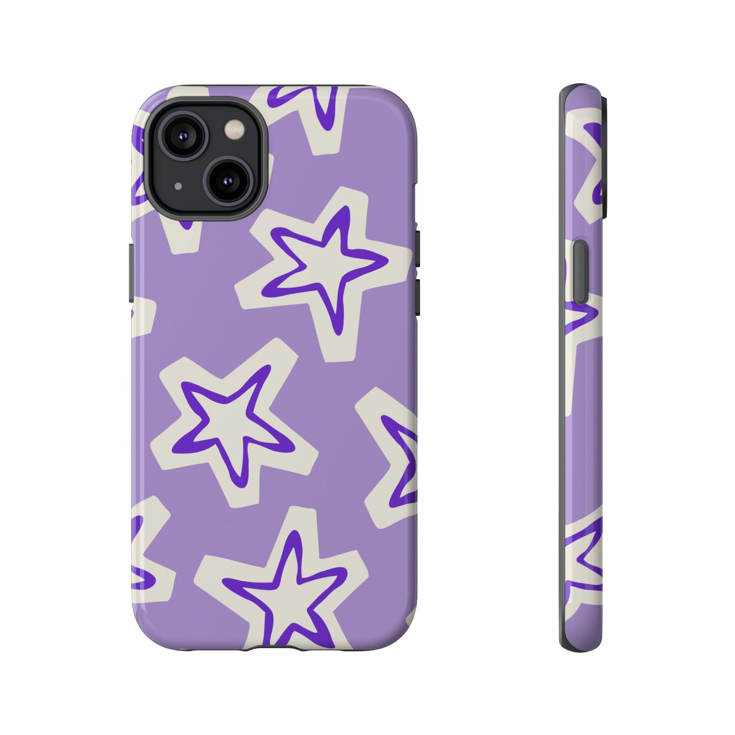 Starry Pattern Phone Case, Cute Star Design, Tough Phone Cover, Gifts for Her, Stylish Phone Accessory