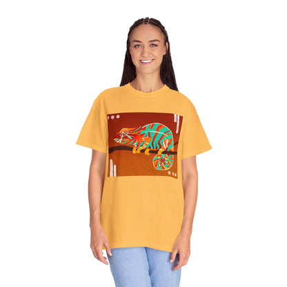 Vibrant Chameleon T-Shirt | Eco-friendly Fashion Tee, Unisex Graphic Tee, Animal Lover Shirt, Gift for Nature Enthusiasts