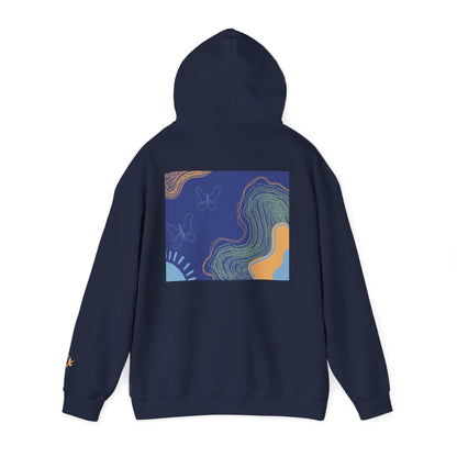 Unisex Heavy Blend™ Hooded Sweatshirt - Cozy Everyday Comfort, Perfect Gift for Nature Lovers and Art Enthusiasts
