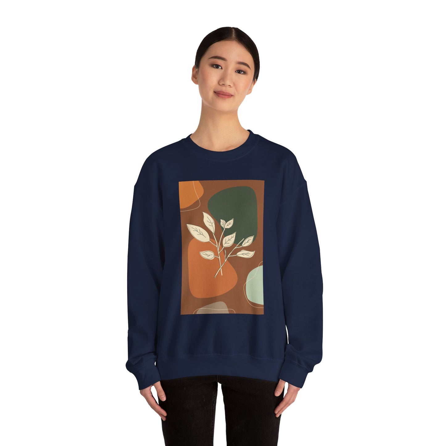 Botanical Print Crewneck Sweatshirt | Cozy Unisex Sweatshirt, Fall Fashion, Casual Wear, Gift for Her, Botanical Art