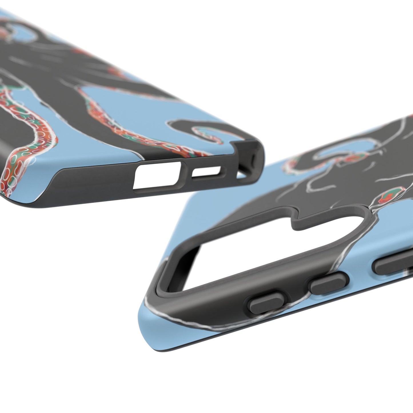 Octopus Tough Phone Case, Sea Creature Design, Ocean Lover Gift, Unique Phone Cover, Underwater Artwork