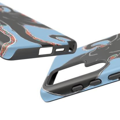 Octopus Tough Phone Case, Sea Creature Design, Ocean Lover Gift, Unique Phone Cover, Underwater Artwork
