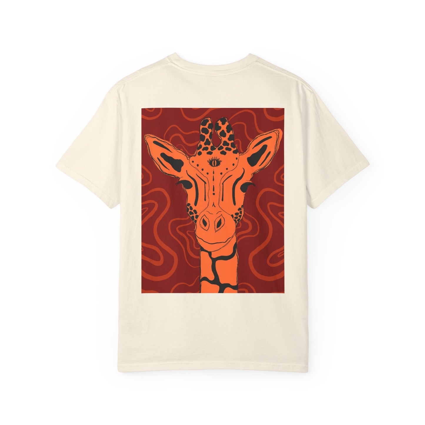 Vibrant Giraffe Graphic Tee, Unisex T-shirt, Gift for Animal Lovers, Casual Wear, Nature-Themed Apparel, Unique Graphic Shirt