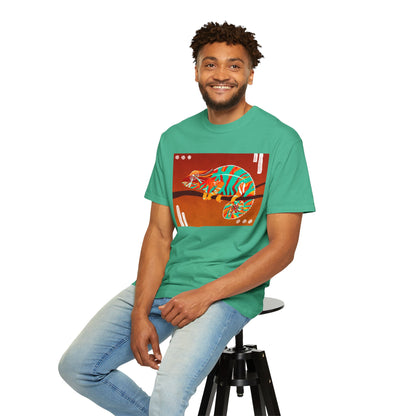 Vibrant Chameleon T-Shirt | Eco-friendly Fashion Tee, Unisex Graphic Tee, Animal Lover Shirt, Gift for Nature Enthusiasts