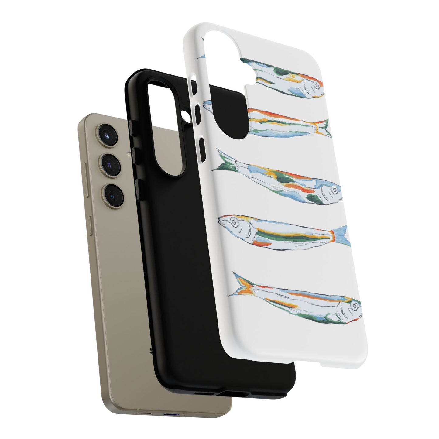 Tough Cases – Artistic Fish Design Phone Case, Unique Gift for Aquatic Lovers, Perfect for Birthdays, Holidays, and Everyday Use, Quirky Cases, Fun Phone Cases