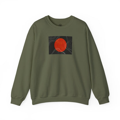 Minimalist Sunset Crewneck Sweatshirt, Cozy Unisex Sweater for Everyday Wear, Gift for Fall, Layering Essential