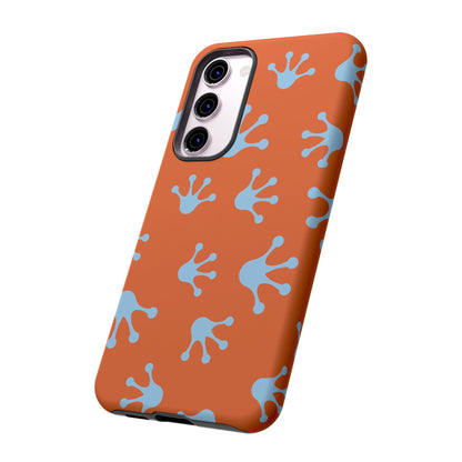Frog Print Phone Case - Tough Cases, Orange Frog Design, Unique Gift, Fun Accessories, Vibrant Phone Cases, Cool Cases