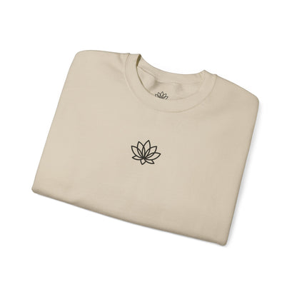 Lotus Flower Unisex Crewneck Sweatshirt, Cozy Sweatshirt, Flower Sweatshirt, Gift for Her, Casual Wear, Spring Fashion
