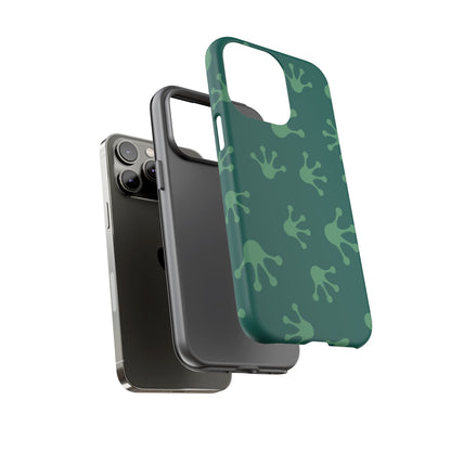 Frog Print Phone Case, Nature Lover Gift, Eco-Friendly Cover, Fun Green Design, Unique Frog Accessories