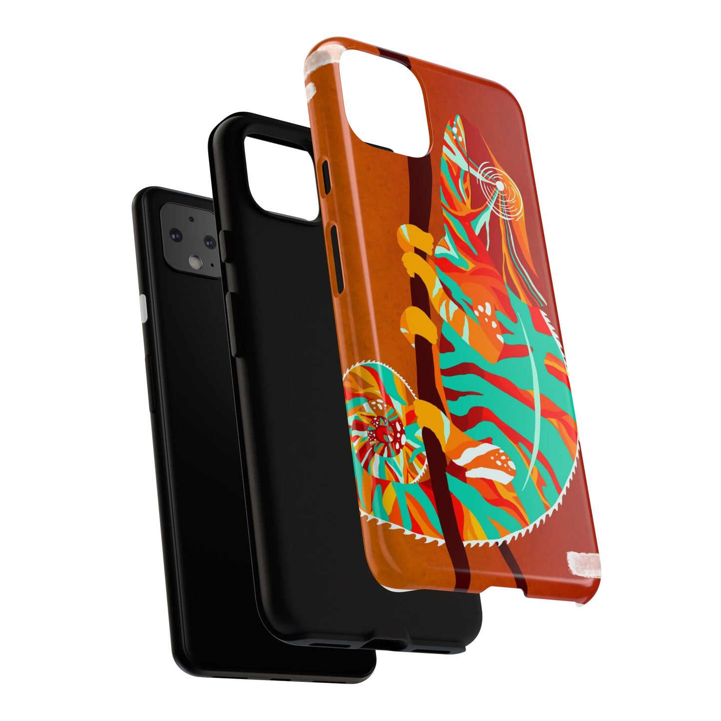 Chameleon Phone Case - Vibrant Artistic Design, Tough Cases for Animal Lovers, Unique Gift, Eco-Friendly Protection