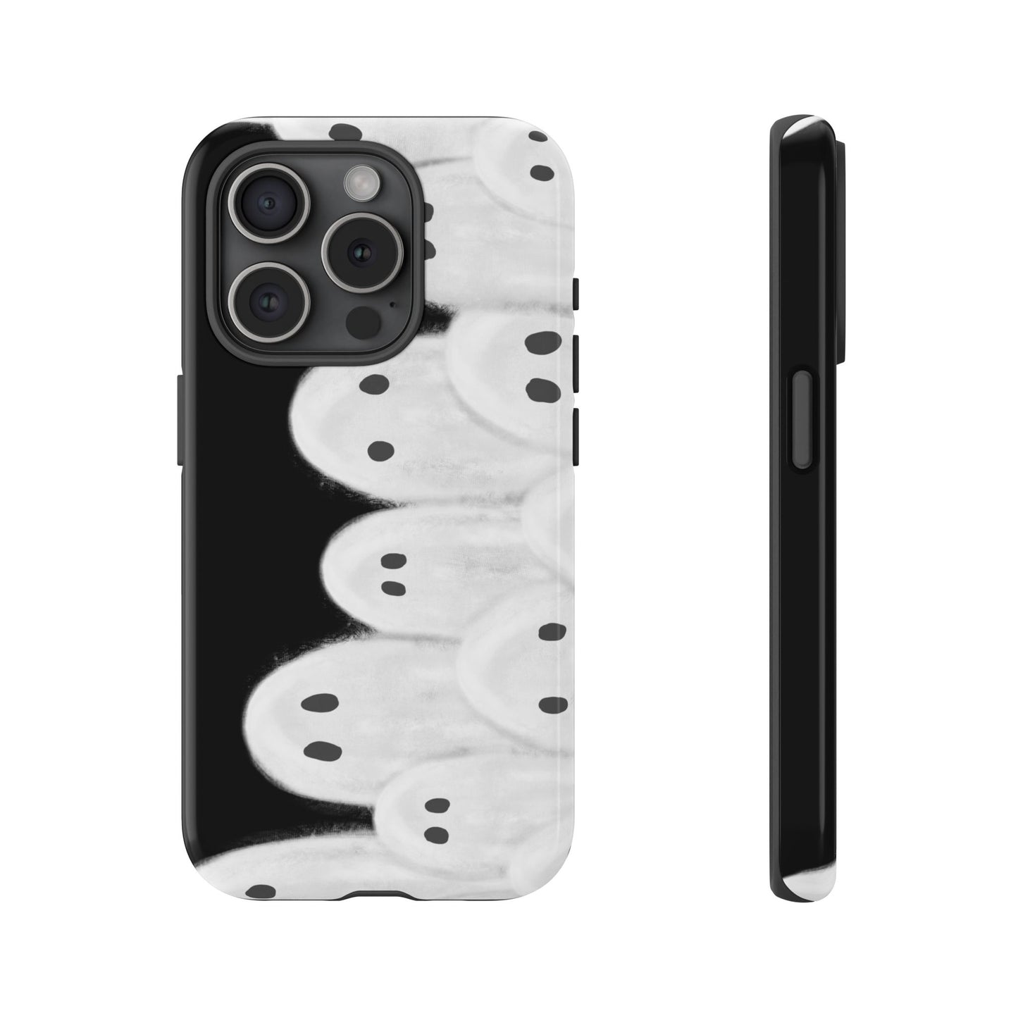 Painted Ghosts Phone Case | Ghostly Tough Phone Case for Spooky Style, Halloween Gift, Phone Cover, Ghost Theme, Unique Accessory, Spooky Season, Viral Painted Ghosts Inspired Design