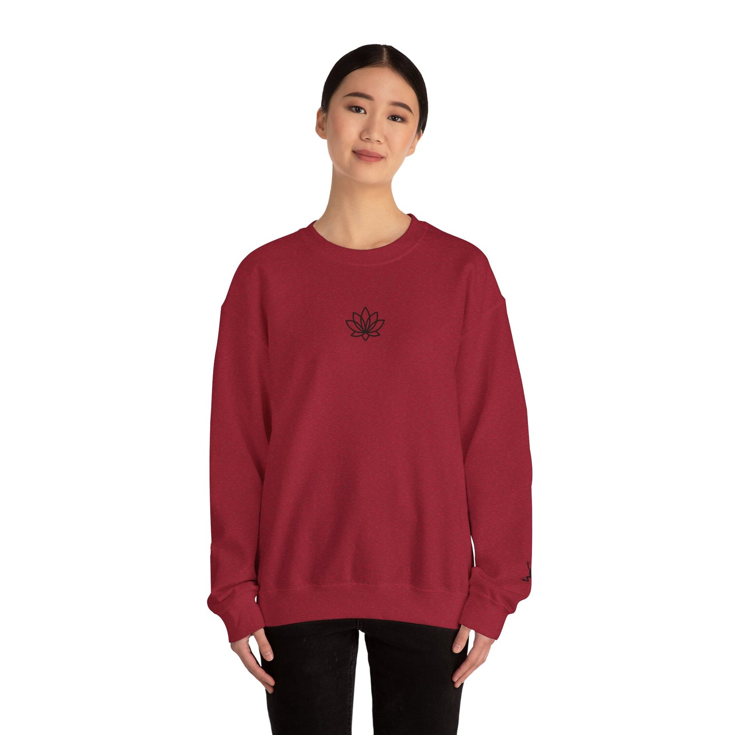 Lotus Flower Unisex Crewneck Sweatshirt, Cozy Sweatshirt, Flower Sweatshirt, Gift for Her, Casual Wear, Spring Fashion