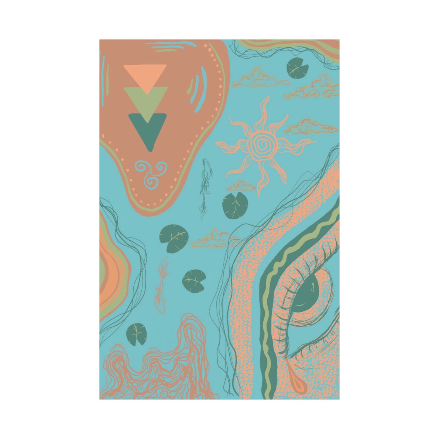 Bohemian Matte Vertical Posters, Wall Art Decor, Home Decoration, Gift for Art Lovers, Aesthetic Room Decor, Unique Wall Art