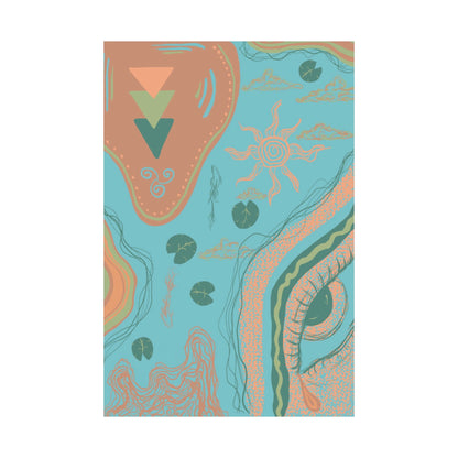 Bohemian Matte Vertical Posters, Wall Art Decor, Home Decoration, Gift for Art Lovers, Aesthetic Room Decor, Unique Wall Art