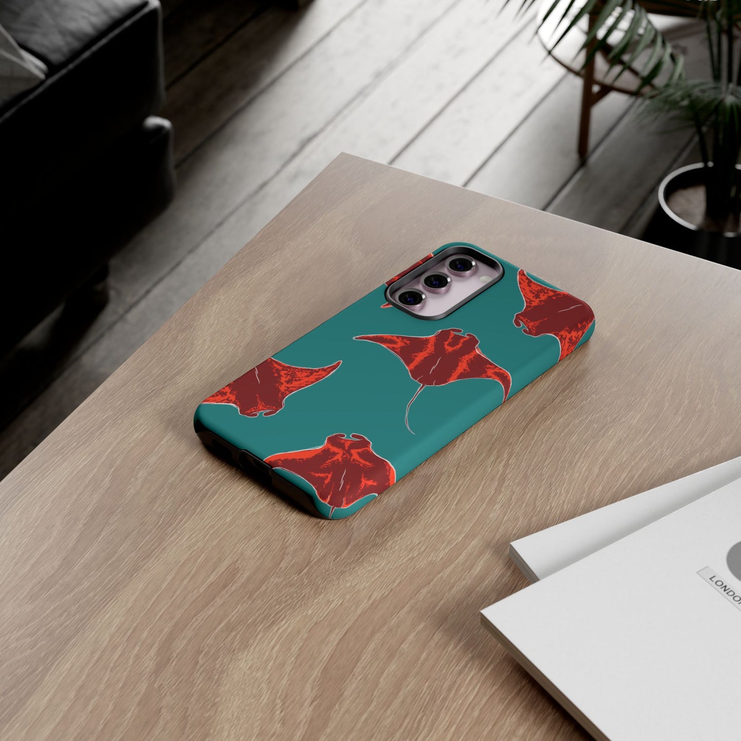 Manta Ray Phone Case, Tropical Phone Cover, Ocean Vibe Accessories, Summer Gift Idea, Marine Animal Merchandise