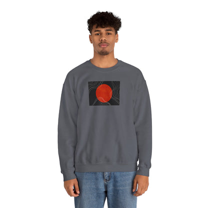 Minimalist Sunset Crewneck Sweatshirt, Cozy Unisex Sweater for Everyday Wear, Gift for Fall, Layering Essential
