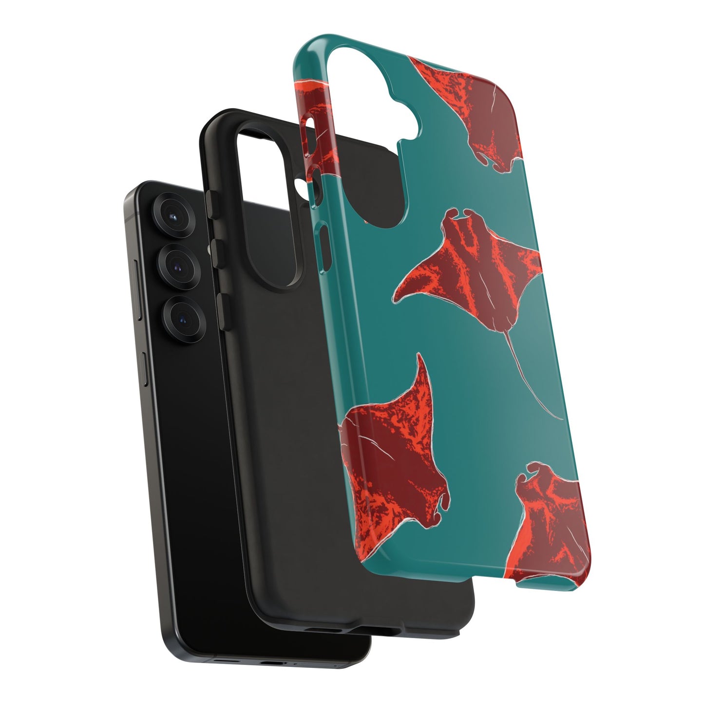 Manta Ray Phone Case, Tropical Phone Cover, Ocean Vibe Accessories, Summer Gift Idea, Marine Animal Merchandise