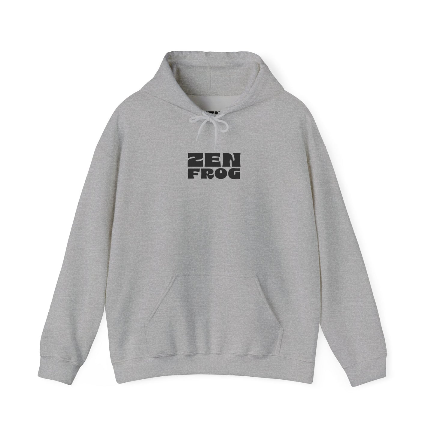 Zen Frog Octopus Unisex Heavy Blend Hooded Sweatshirt, Cozy Graphic Hoodie, Gift for Ocean Lovers, Unique Casual Wear, Relaxed Style