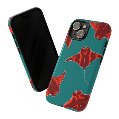Manta Ray Phone Case, Tropical Phone Cover, Ocean Vibe Accessories, Summer Gift Idea, Marine Animal Merchandise