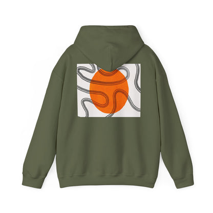 Lotus & Sun Graphic Hoodie - Cozy Unisex Sweatshirt, Trendy Casual Wear, Yoga Gift, Inspirational Apparel, Relaxed Style