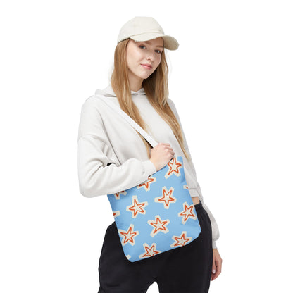 Starry Blue Tote Bag | Stylish Grocery Tote, Eco-Friendly Bag, Beach Bag, Weekend Getaway, Custom Design