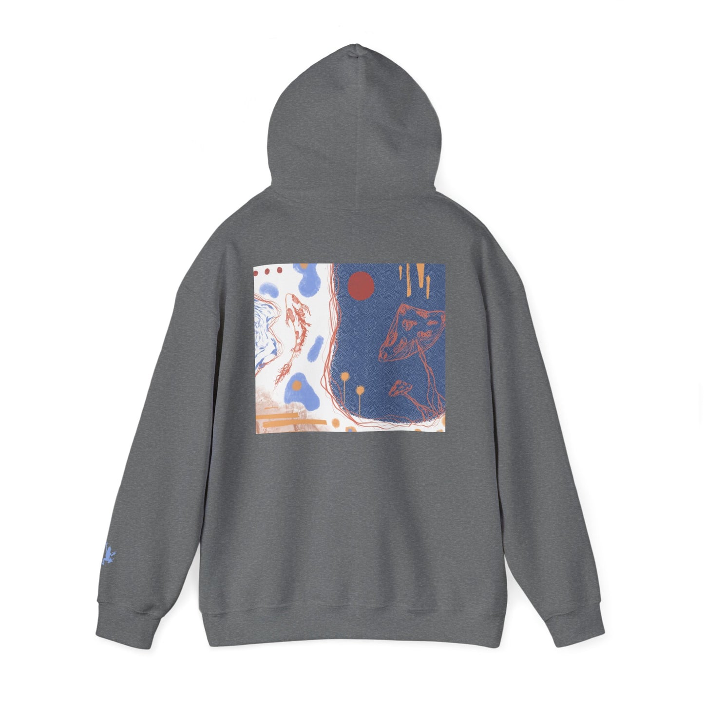 Artistic Unisex Hooded Sweatshirt - Cozy Streetwear for Comfort, Gift for Art Lovers, Perfect for Fall, Casual Style