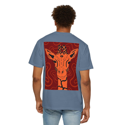 Vibrant Giraffe Graphic Tee, Unisex T-shirt, Gift for Animal Lovers, Casual Wear, Nature-Themed Apparel, Unique Graphic Shirt