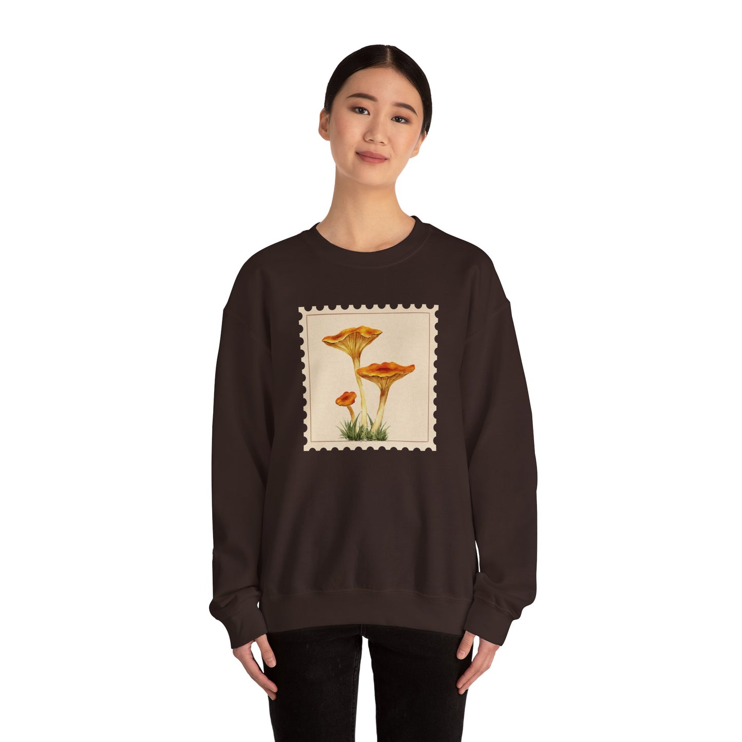 Vintage Floral Crewneck Sweatshirt, Cozy Fall Wear, Unisex Gift, Mushroom Art Apparel, Nature Lover Outfit, Comfy Mushroom Crewneck, Vintage Style