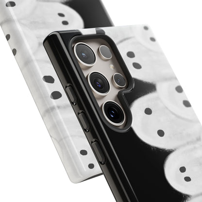 Painted Ghosts Phone Case | Ghostly Tough Phone Case for Spooky Style, Halloween Gift, Phone Cover, Ghost Theme, Unique Accessory, Spooky Season, Viral Painted Ghosts Inspired Design