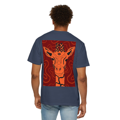 Vibrant Giraffe Graphic Tee, Unisex T-shirt, Gift for Animal Lovers, Casual Wear, Nature-Themed Apparel, Unique Graphic Shirt