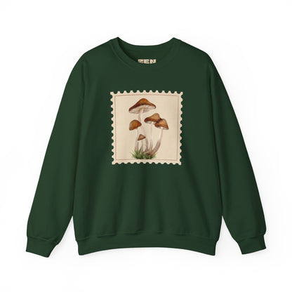 Mushroom Vibes Unisex Crewneck Sweatshirt - Cozy Fashion, Nature Lover Gift, Fall Outfit, Eco-Friendly Style, Perfect for Autumn, Artsy Sweatshirts, Premium, Nature-inspired Crewnecks