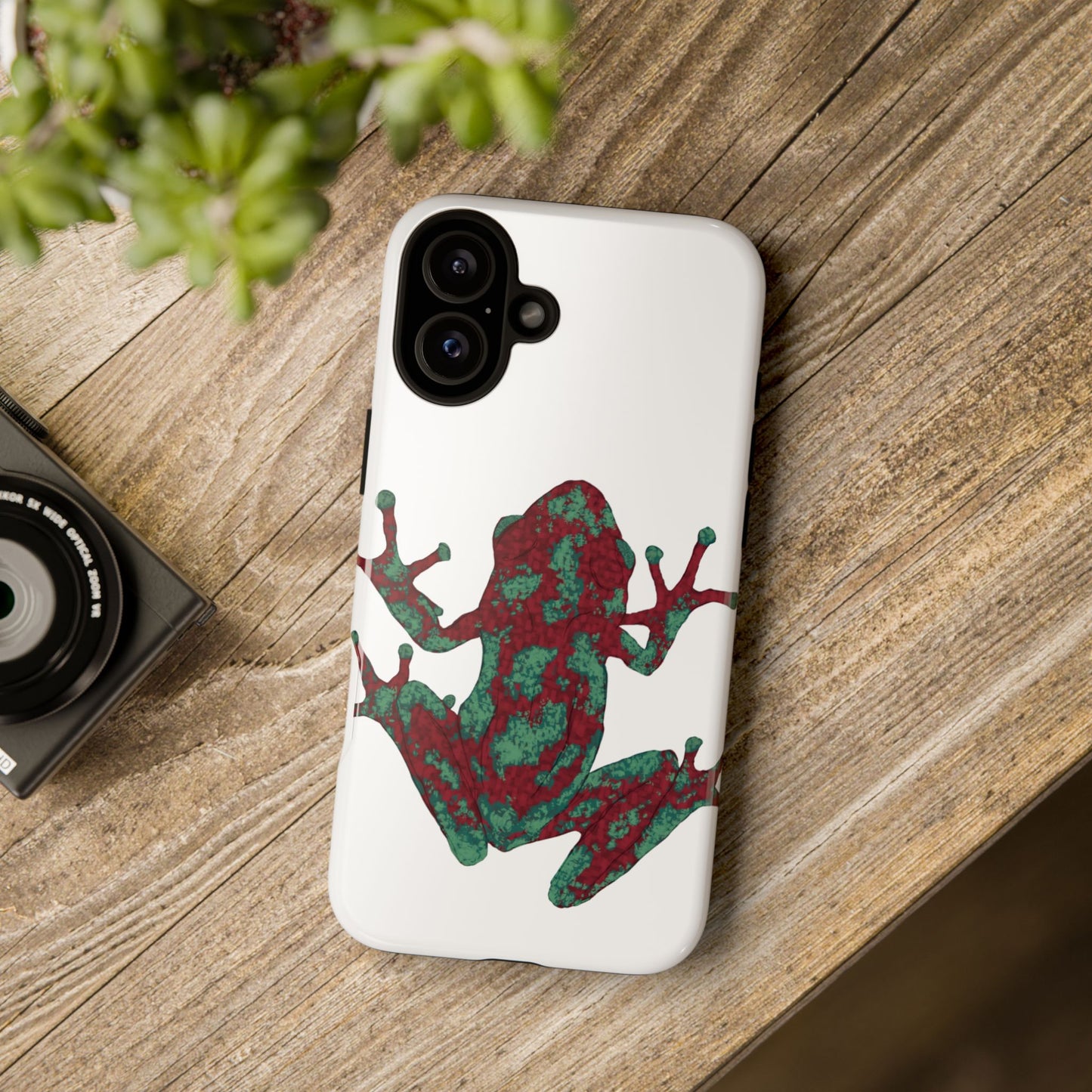 Frog Phone Case, Tough Cases, Eco-Friendly Phone Accessories, Unique Gifts for Nature Lovers, Cute Frog Design