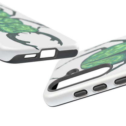 Green Beetle Phone Case - Tough Cases, Insect Lover Gift, Nature Lover Accessory, Unique Phone Cover, Eco-Friendly Design
