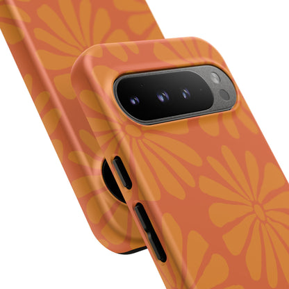 Stylish iPhone Case, Floral Phone Cover, Tough Phone Cases, Green Daisy Design, Unique Gift for Her, Spring Accessories