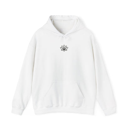 Lotus Design Hooded Sweatshirt, Unisex Hoodie, Cozy Fashion, Yoga Gift, Spiritual Apparel, Meditation Wear, Gift for Him, Gift for Her, Fall Crewneck, Autumn Vibes