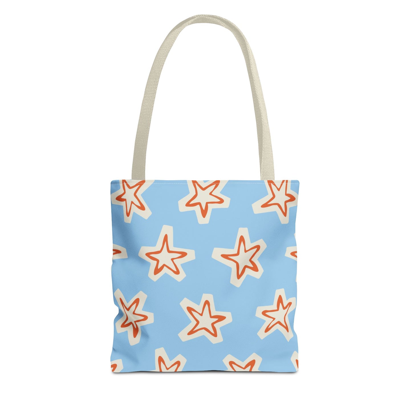 Starry Blue Tote Bag | Stylish Grocery Tote, Eco-Friendly Bag, Beach Bag, Weekend Getaway, Custom Design