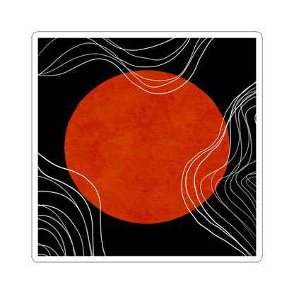 Bold Abstract Sun Kiss-Cut Stickers | Laptop, Water Bottle, Journal Decor | Modern Art Vibe, great for gifting & personalizing