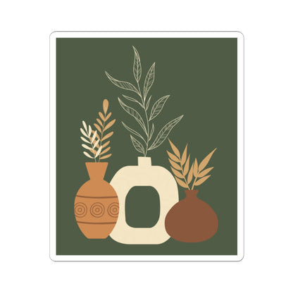 Botanical Kiss-Cut Stickers | Aesthetic Home Decor, Plant Lover Gift, Laptop/Water Bottle Stickers, Nature-Inspired Décor