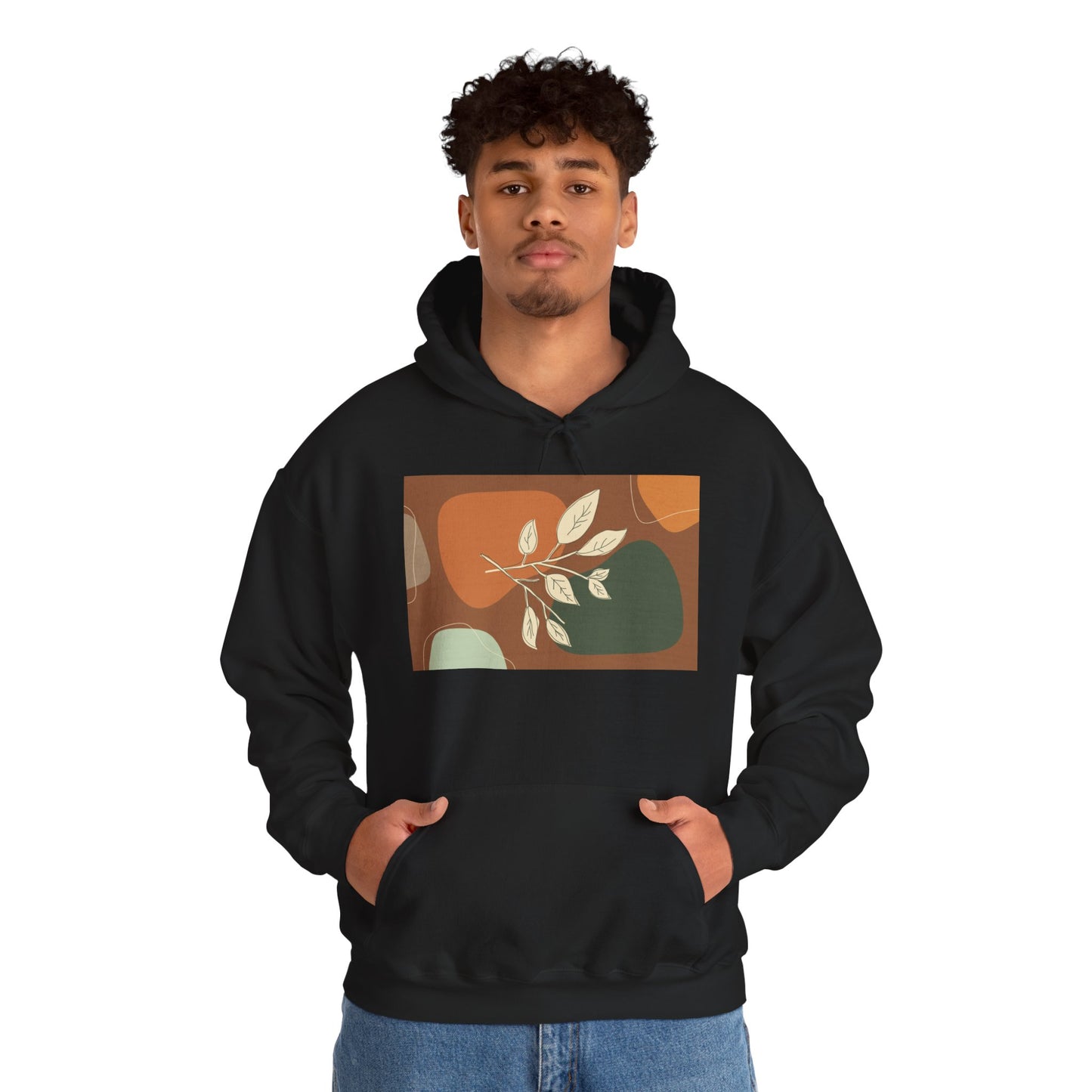 Botanical Design Unisex Hoodie, Cozy Sweatshirt for Nature Lovers, Gift for Friends, Autumn Fashion, Comfortable Casual Wear