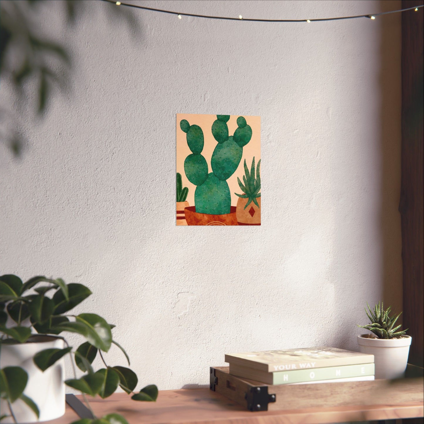 Cactus Art Print, Matte Vertical Posters, Botanical Decor, Green Home Art, Nature Wall Art, Gifts for Plant Lovers