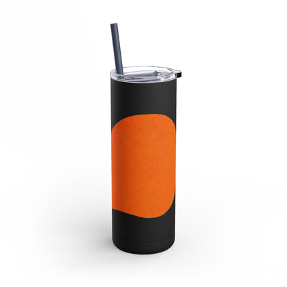 Modern Abstract Skinny Tumbler with Straws, Trendy Drinkware for Stylish Hydration, Ideal for Gifts, Home, and Parties